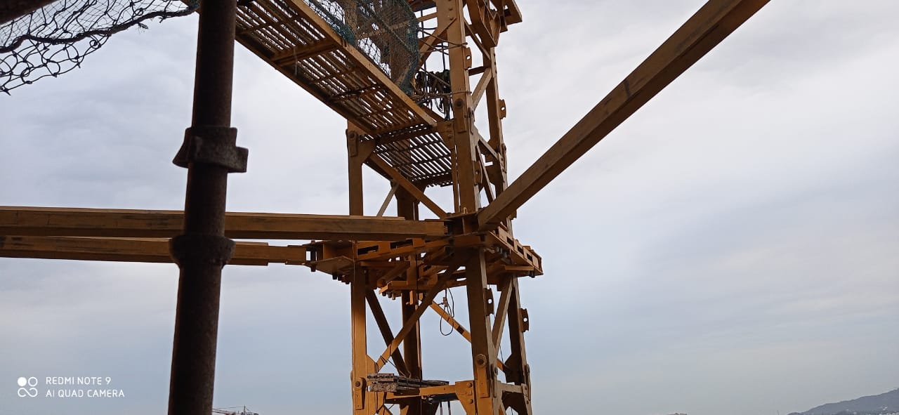 Tower crane anchorage arrangements