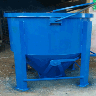 Concrete bucket bottom discharge 1.0 cubic
